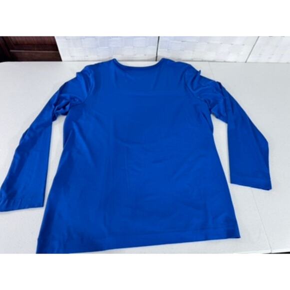 NWT!! Chicos , Royal Blue, Ulitmate tee, Long Sleeve, Size XL,Cottage Core,Ocean - Picture 11 of 11